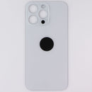 Repair Part - Back Glass for Apple iPhone 15 Pro Max - White Titanium with Logo