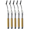 Mini Keychain Stylus Pens for Touchscreen Devices - Gold Glitter - 5 Pack