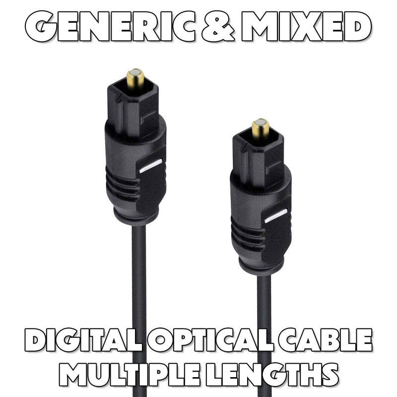Generic & Mixed Digital Optical Toslink/ADAT Audio Cables - Mixed Colors