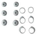 Replacement Ear Gels & Stabilizer for Galaxy Buds - (Full Set) - Silver