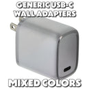 Mixed/Generic USB-C Wall Charger / Travel Adapters - (5V/3A and Up) Mixed Colors