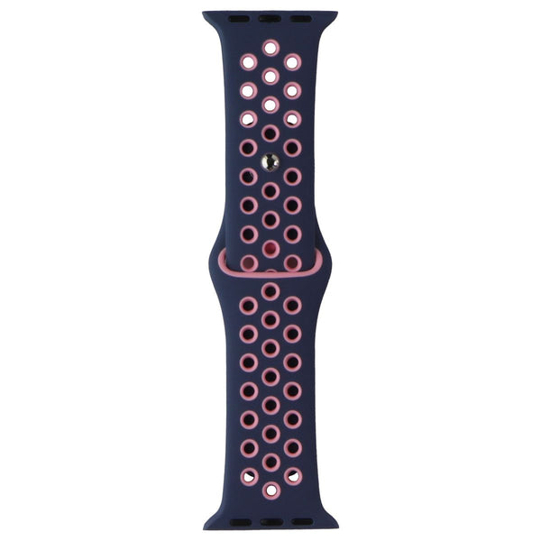 Silicone Sport Band for Apple Watch (38/40/41mm) Cases - Blue/Pink