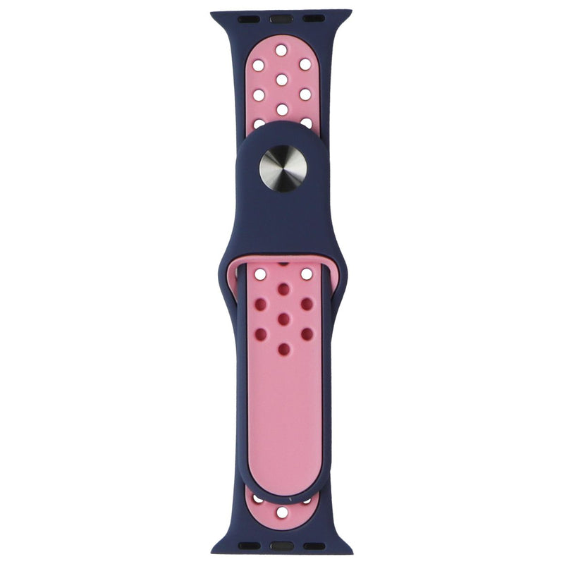 Silicone Sport Band for Apple Watch (38/40/41mm) Cases - Blue/Pink