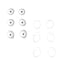 Replacement Ear Gels & Stabilizer for Galaxy Buds - (Full Set) - White