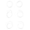 Replacement Ear Gels & Stabilizer for Galaxy Buds - (Full Set) - White
