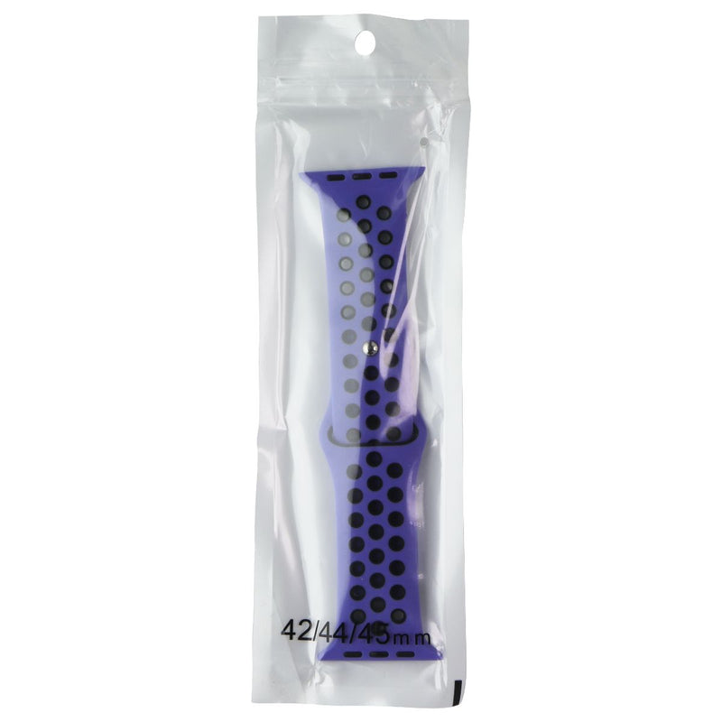 Silicone Sport Band for Apple Watch (49/45/44/42mm) Cases - Blue/Black