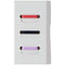 Silicone Watch Band Fastener Loop for GizmoWatches - 3-Pack - Red/Black/Purple