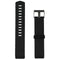 Silicone Replacement Band for Fitbit Charge 2 - Black / Silver (Diamonds)