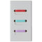 Silicone Watch Band Fastener Loop for GizmoWatches - 3-Pk - Red/Turquoise/Purple