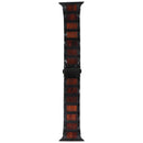 Heavy Metal Link Band for Apple Watch (49/45/44mm) - Black/Wood (APO017)