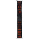 Heavy Metal Link Band for Apple Watch (49/45/44mm) - Black/Wood (APO017)