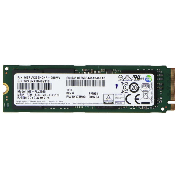 Samsung M.2 NVMe 256GB SSD Internal Storage - (MVZFLV256HCHP / MZ-FLV2