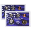 United States Mint Proof Sets - 2 Sets (2000) - Penny/Nickel/Dime/Half/Dollar
