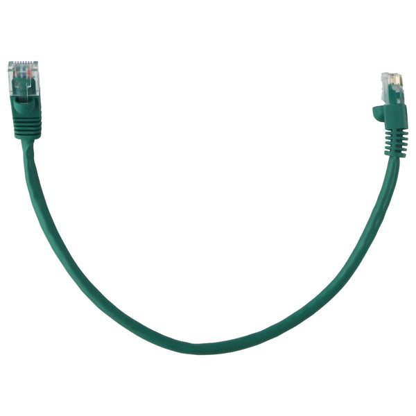 Generic CAT5e UTP Booted 350MHz Ethernet RJ-45 Patch Cable - Green/1-ft (10 Pk)