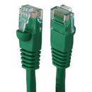 Generic CAT5e UTP Booted 350MHz Ethernet RJ-45 Patch Cable - Green/1-ft (10 Pk)