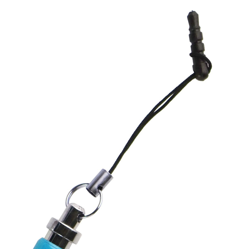 Mini Keychain Stylus Pens for Touchscreen Devices - Light Blue - 5 Pack