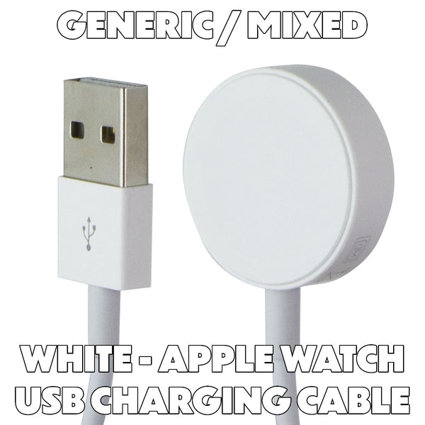Generic / Mixed Magnetic USB Charging Cables for Apple Watch All Series - White