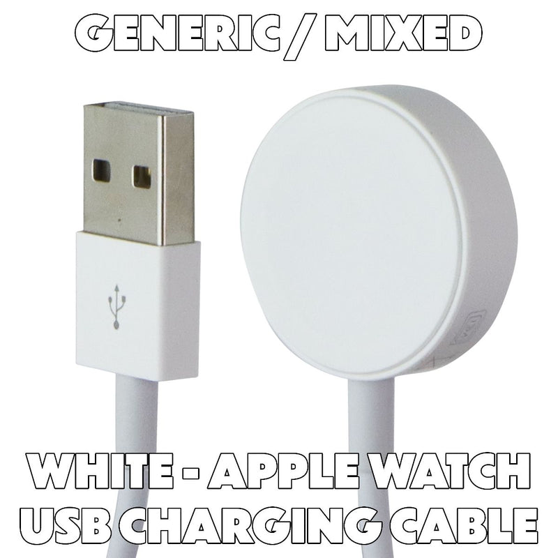 Generic / Mixed Magnetic USB Charging Cables for Apple Watch All Series - White