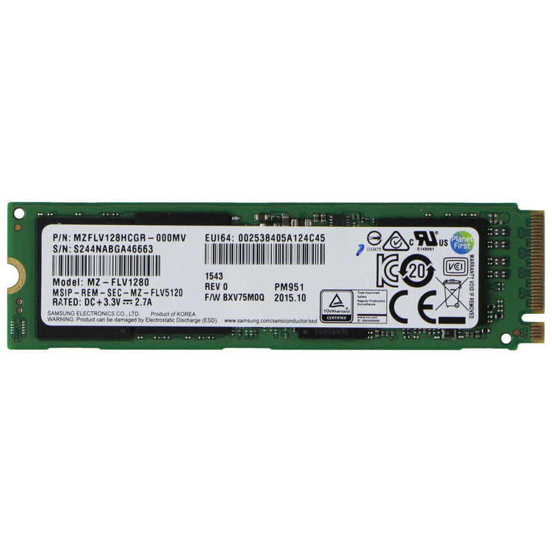 Samsung M.2 NVMe 128GB SSD Internal Storage - (MVZFLV120HCGR / MZ-FLV1280)