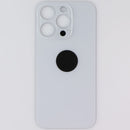 Repair Part - Back Glass for Apple iPhone 15 Pro - White with Logo