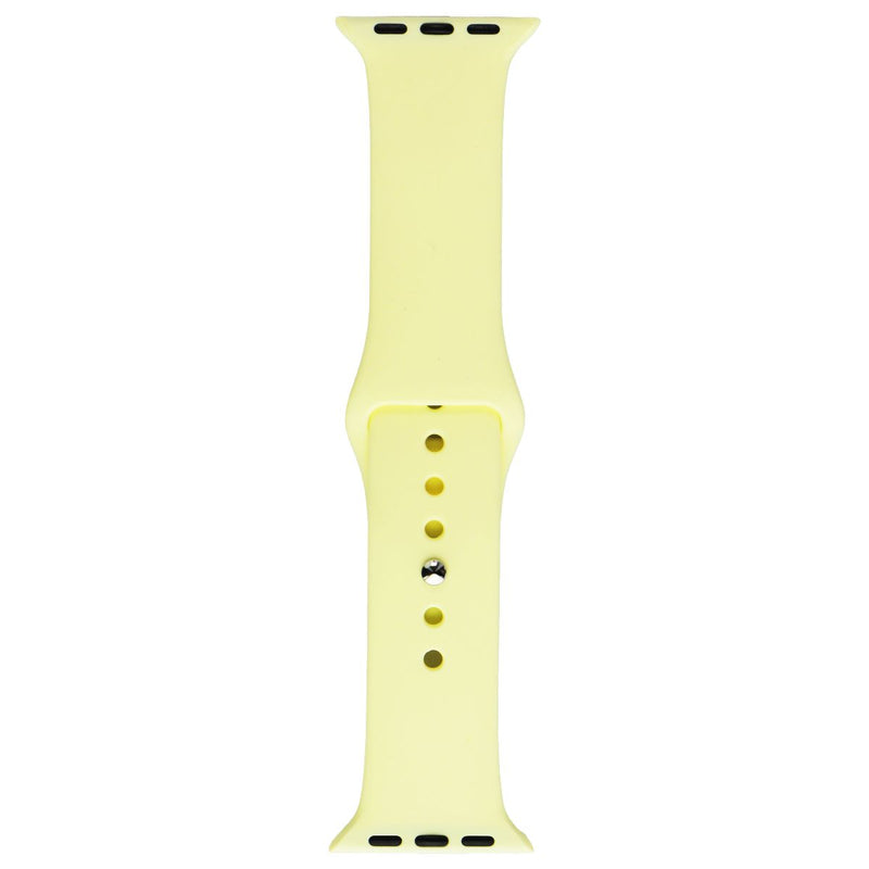 Generic Silicone Band for Apple Watch (38/40mm) Small Band + Clasp - Yellow