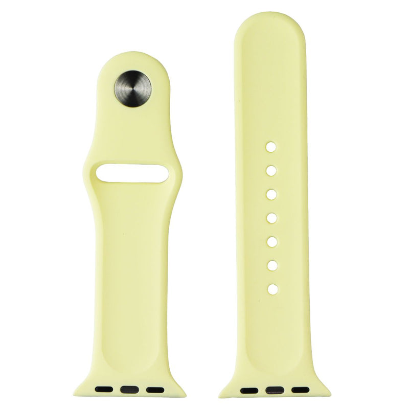 Generic Silicone Band for Apple Watch (38/40mm) Small Band + Clasp - Yellow