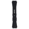 Generic Silicone Watch Band (22mm) Medium/Large with Metal Clasp - Black