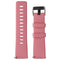 Replacement Silicone Band for Fitbit Versa - Pink / Silver - Small
