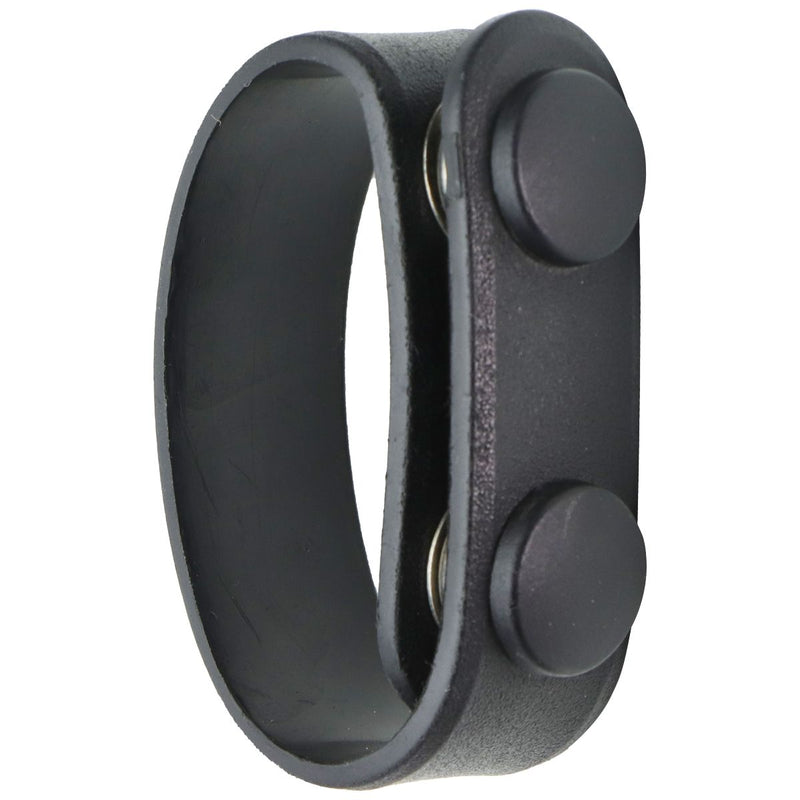 Unbranded Molded Belt Keeper Duty Accessory - Black Leather