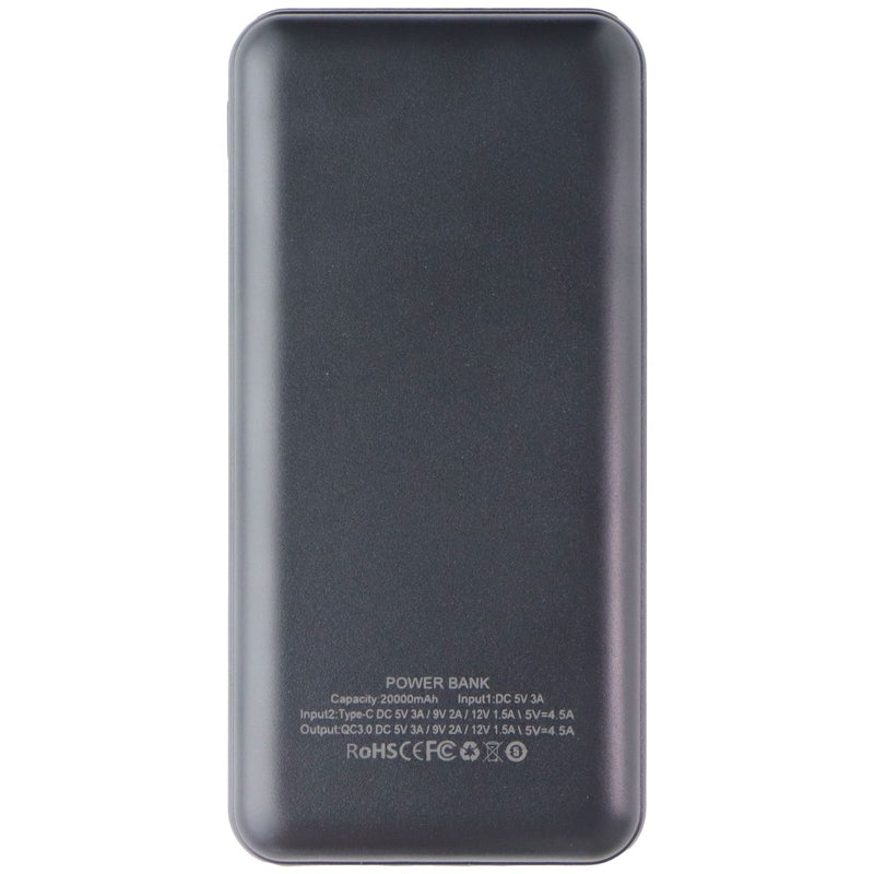 Generic (100W / 20000maH / 12V) Super Fast Charge Multi-Port Power Bank - Black