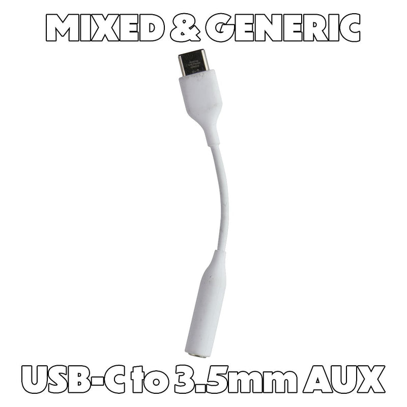 Mixed/Generic USB-C to 3.5mm AUX Audio Adapter - White