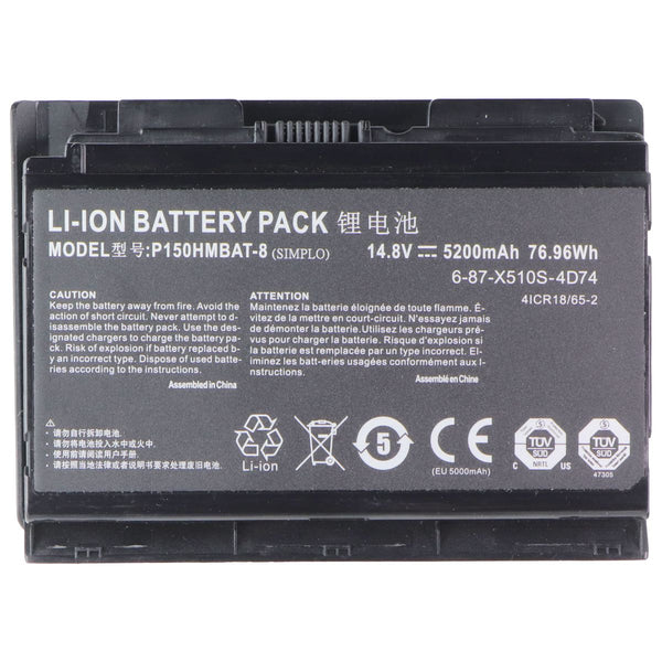 Repair Part - 14.8V 76W Battery for Clevo P150HMBAT-8 5200mAh