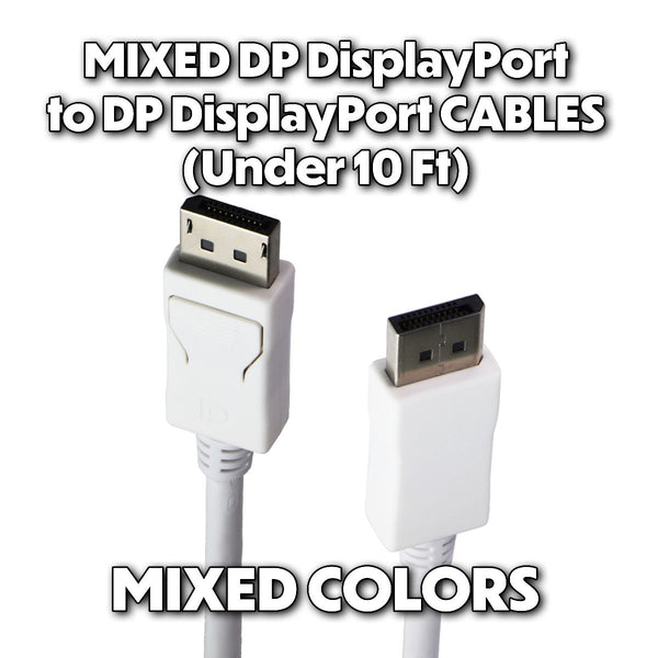 Mixed/Generic (DP) DisplayPort to DisplayPort Cable (Under 10Ft) - Mixed Colors