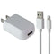 Generic (5V/1A) Single USB Wall Adapter + 3.3-Ft Lightning 8-Pin Cable - White
