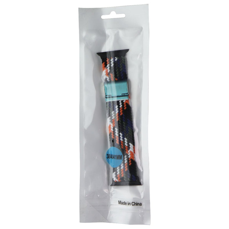 Woven Strap Band for Apple Watch (41/40/38mm) Cases - Multi Color/Black