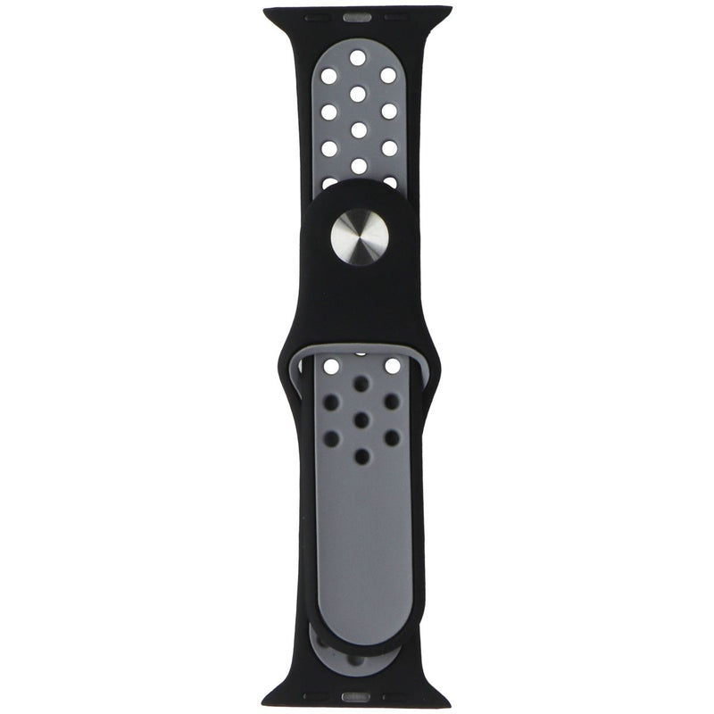 Silicone Sport Band for Apple Watch (49/45/44/42mm) Cases - Black/Gray