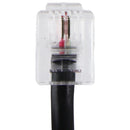 (10-Foot) RJ11 Universal Telephone Extension Flat Cord - Black