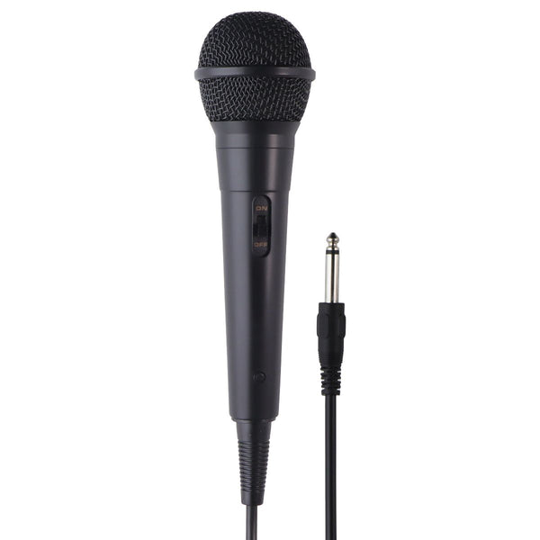 Wired Dynamic Karaoke Microphone (1/4 inch Plug, 13 Ft Length) - Black