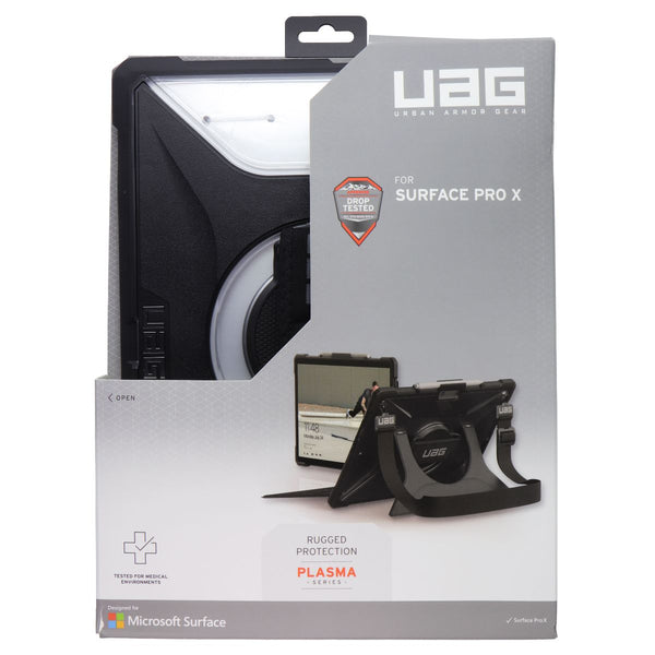 UAG Plasma Series Stand Case For Microsoft Surface Pro X (13-inch) - Ice/Black