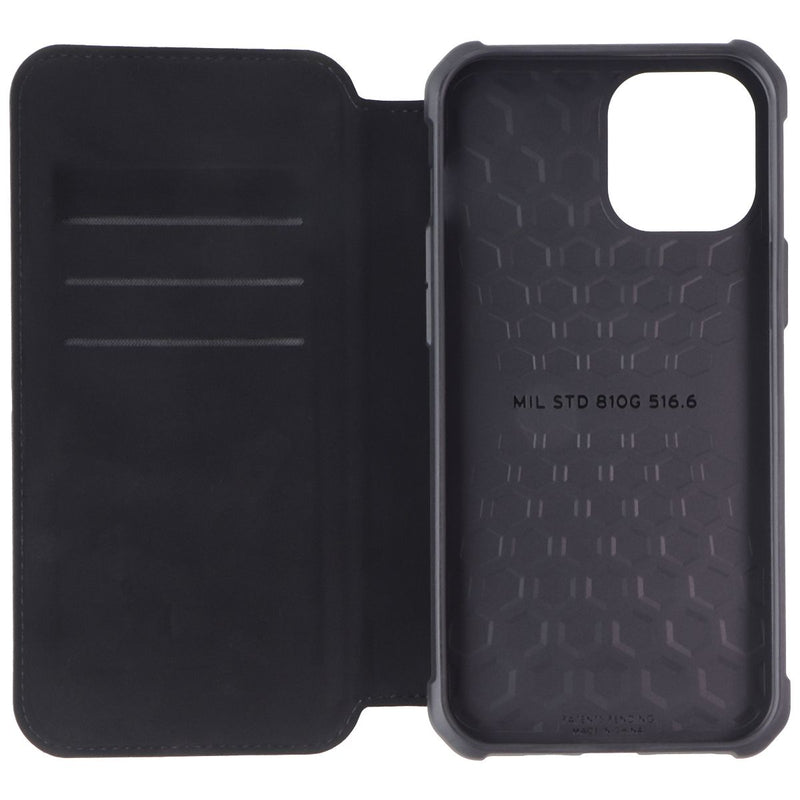 UAG Metropolis Flip Folio Cover Case for iPhone 12 Pro Max - SATN ARMR Black