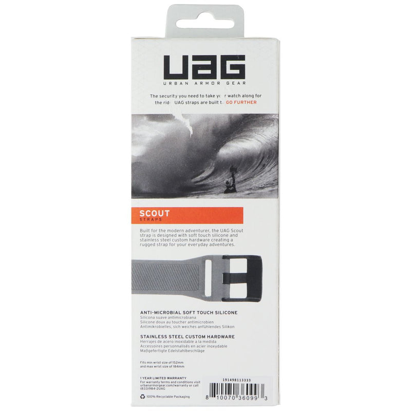 Urban Armor Gear UAG Scout Series Straps for Apple Watch (40mm/38mm) - Silver