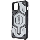 Urban Armor Gear Monarch Pro Case for MagSafe for iPhone 14 Plus Silver/Leather