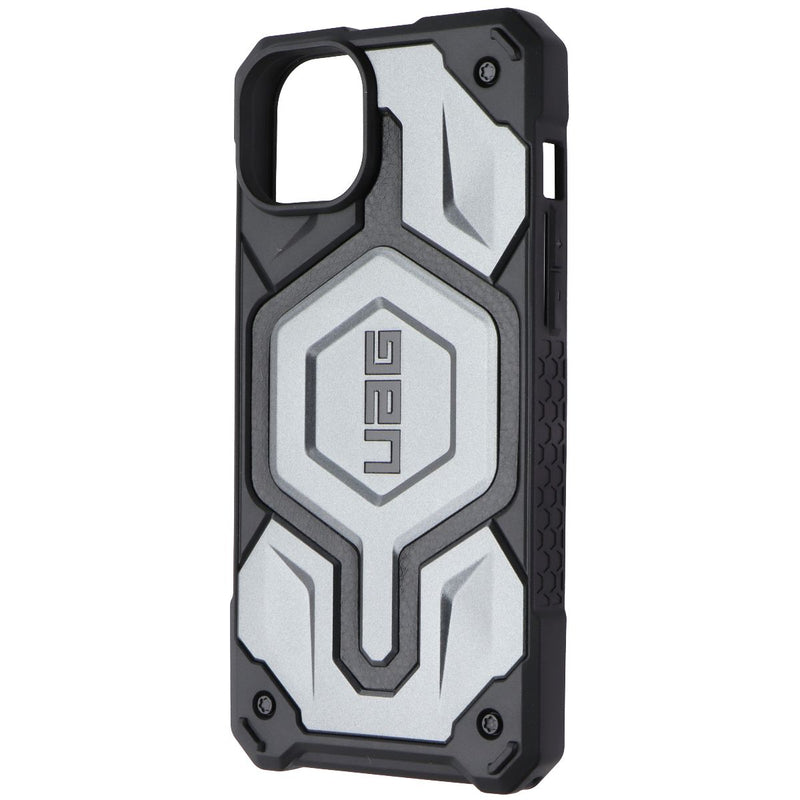 Urban Armor Gear Monarch Pro Case for MagSafe for iPhone 14 Plus Silver/Leather