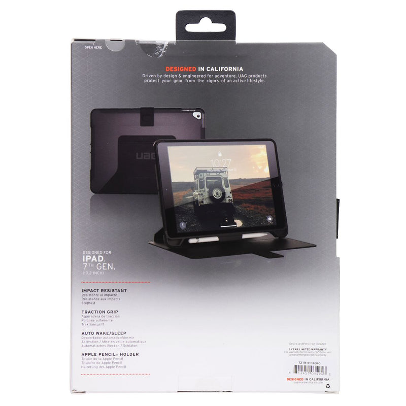 UAG Scout Series Folio Case for Apple iPad 10.2-inch (9th/8th/7th Gen) - Black