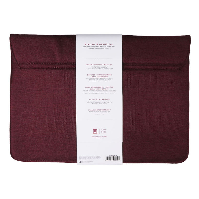 Urban Armor Gear Mouve Sleeve Case for up to 16-in Laptops - Aubergine Red