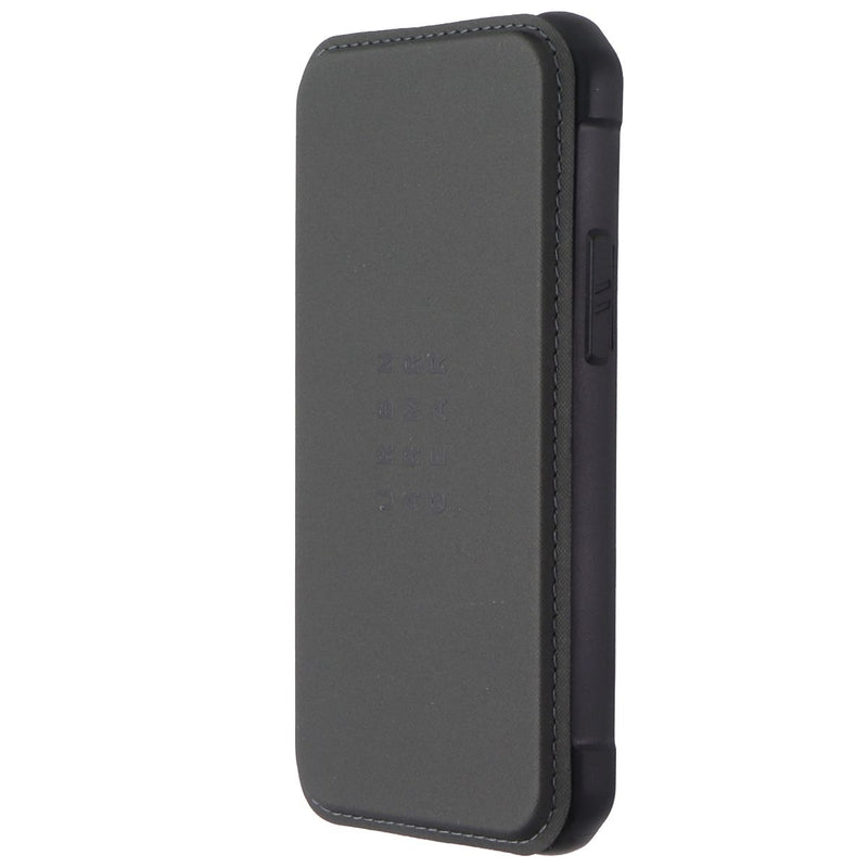 UAG Metropolis Flip Folio Cover Case for iPhone 12 mini - SATN ARMR Black