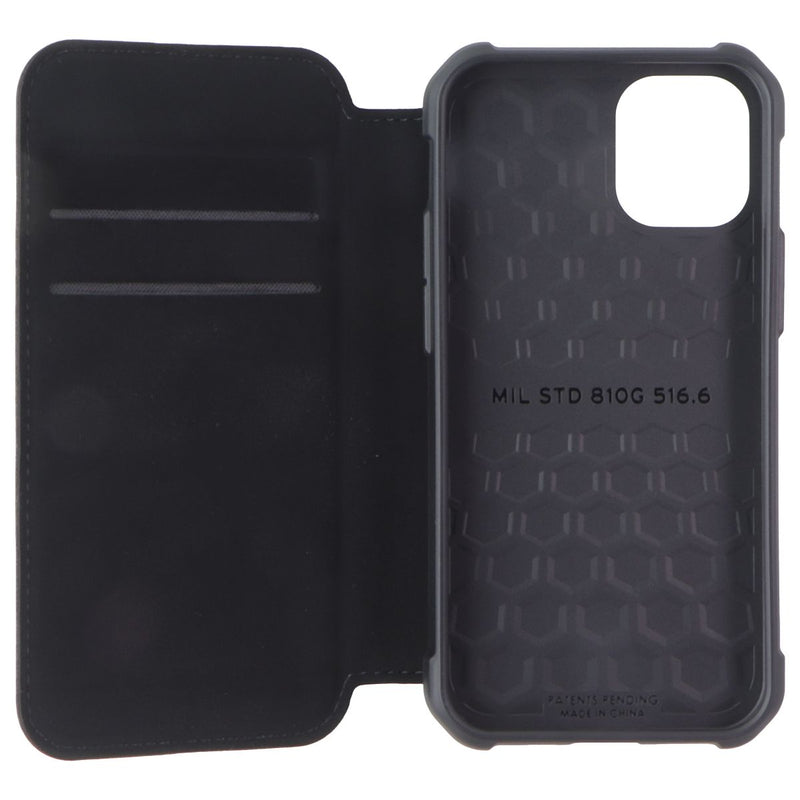 UAG Metropolis Flip Folio Cover Case for iPhone 12 mini - SATN ARMR Black