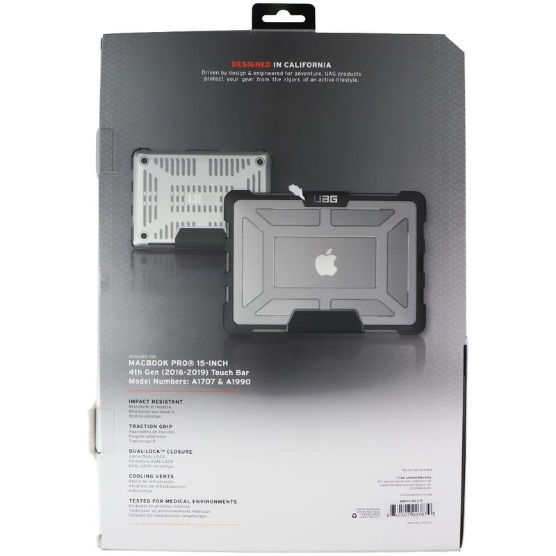 UAG Plasma Case for MacBook Pro 15in with Touch Bar (4th Gen, 2016-2019) - Ice
