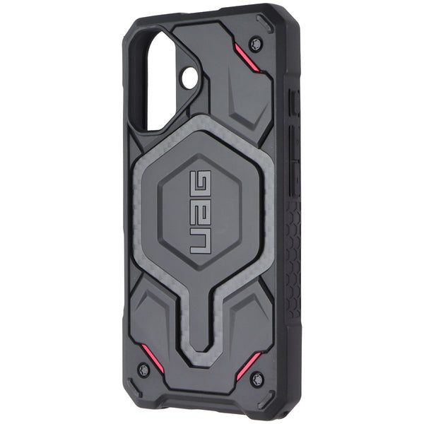 UAG Monarch Pro Series Case for MagSafe for iPhone 16 - Black/Carbon/Red