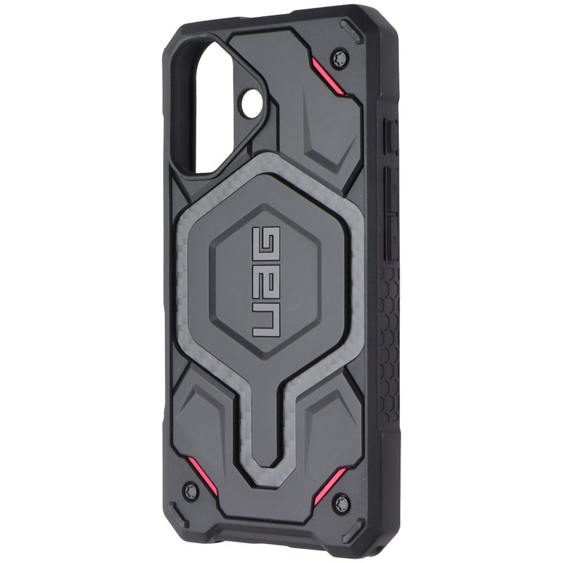 UAG Monarch Pro Series Case for MagSafe for iPhone 16 - Black/Carbon/Red